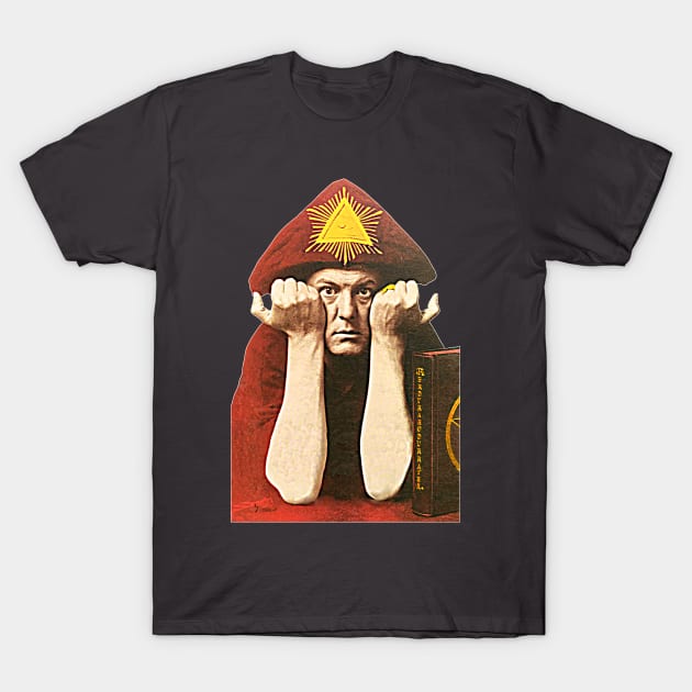 Aleister Crowley // Vintage Occult Paganism Fan Art T-Shirt by darklordpug